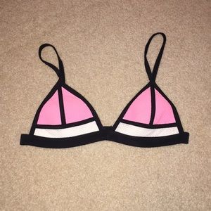 Pink Triangl Bikini Top